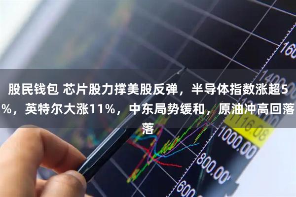 股民钱包 芯片股力撑美股反弹，半导体指数涨超5%，英特尔大涨11%，中东局势缓和，原油冲高回落